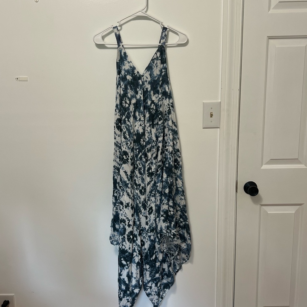 Japan shibori style wide leg jumper